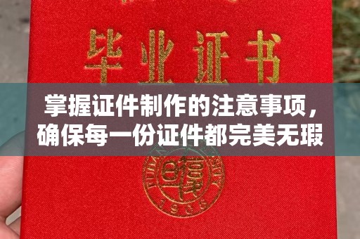 桐乡掌握证件制作的注意事项，确保每一份证件都完美无瑕